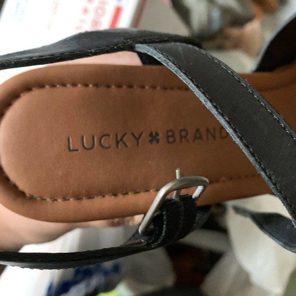 Lucky Brand Sandals Mabaz Open Toe Platform - Picture 2 of 9